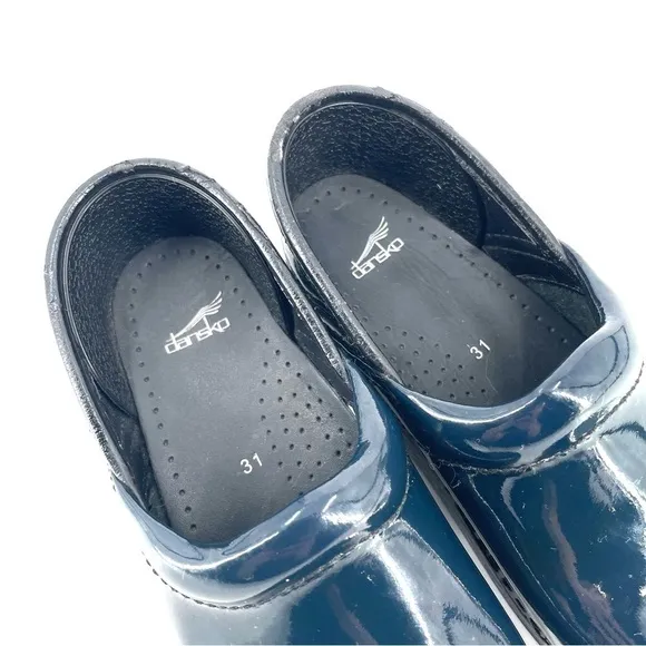 DANSKO Patent Leather Slip On Comfort Clogs