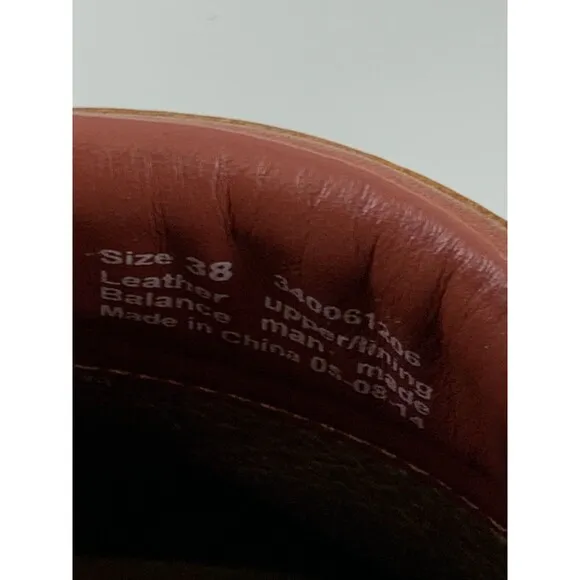 Dansko Pavan Clogs Cinnamon Leather Cut Out Detail Comfort Slip On Womens 38 7.5