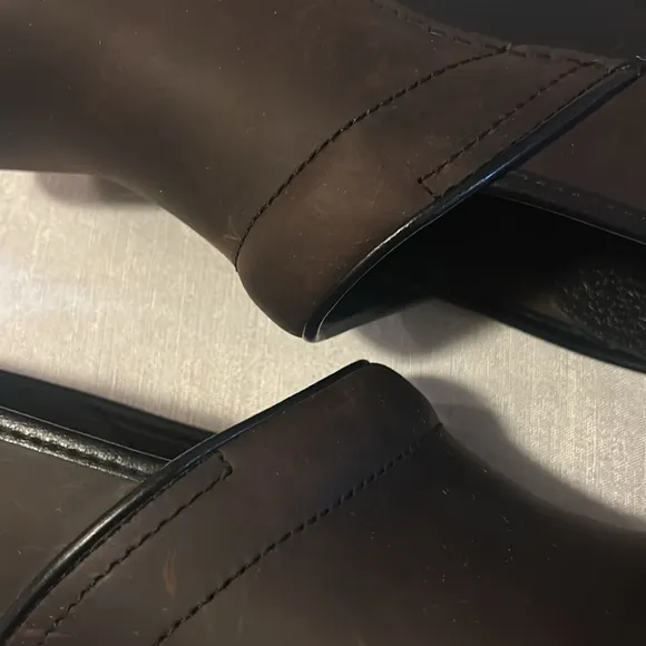 Dansko Pro Women’s Metallic Leather Professional Clogs Vintage Brown Size 40
