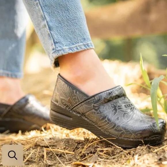 Dansko Professional Black Tooled Clog
