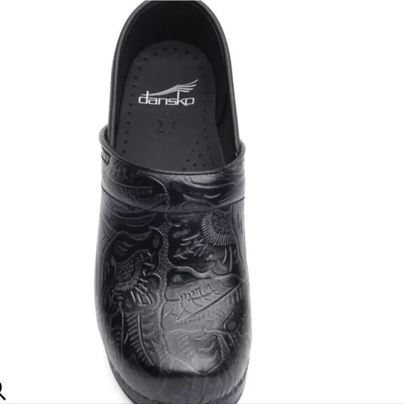 Dansko Professional Black Tooled Clog