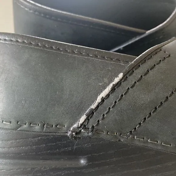 Dansko Professional Black Oiled Leather Clogs Size 37