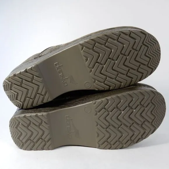 Dansko Professional CLOGS Size 38 7.5 8 Camo Suede Leather Comfort Shoe NEW $140