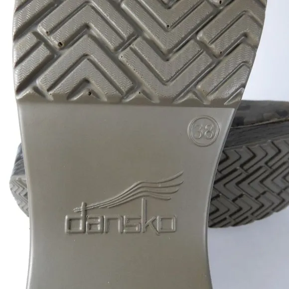 Dansko Professional CLOGS Size 38 7.5 8 Camo Suede Leather Comfort Shoe NEW $140