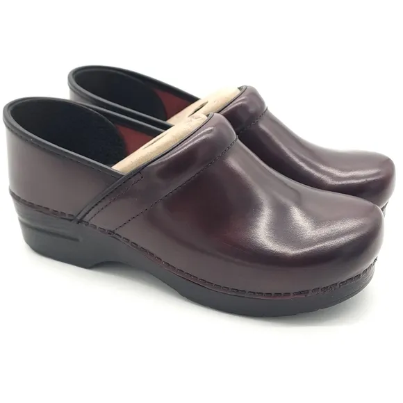 Dansko Professional Cordovan Cabrio Slip On Nursing Clogs Size 41 US 10.5-11