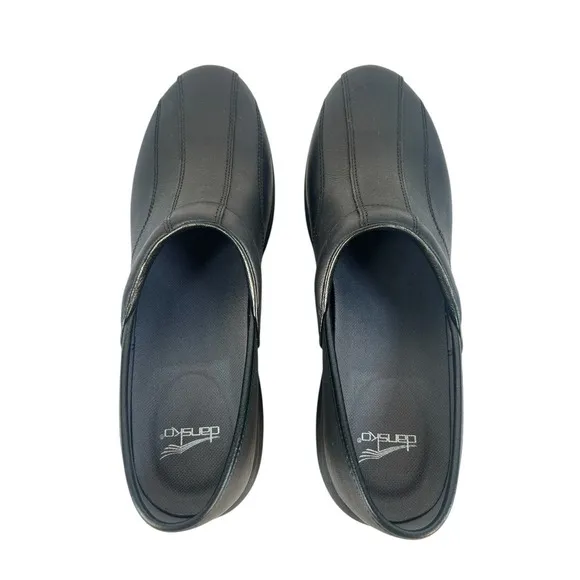 Dansko Professional Light Weight Clogs Black Leather Size 42  new