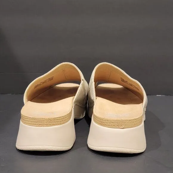 Dansko Ravyn Womens Sandals Slides Ivory Beige Nappa Size 39 US 8.5 Clogs Mules
