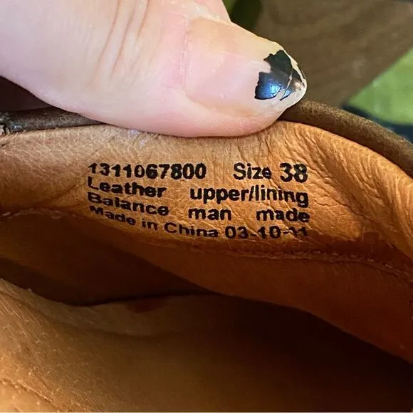 Dansko Riki Brown Leather Studded Clogs Size 38/ 7.5