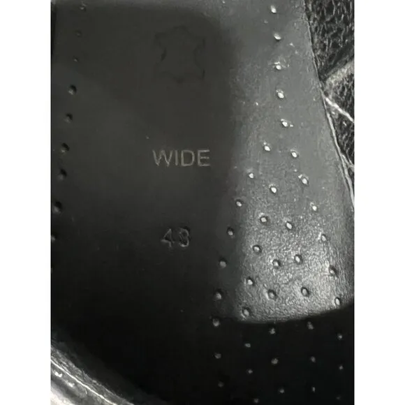 Dansko Shiny Black Clogs Slip On Mules - Size 43W