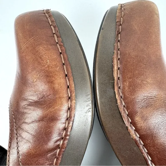 Dansko Tandy Mary Jane Clogs. Size EU 38. Brown Leather.