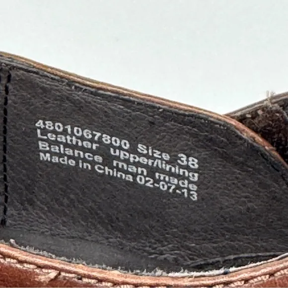 Dansko Tandy Mary Jane Clogs. Size EU 38. Brown Leather.