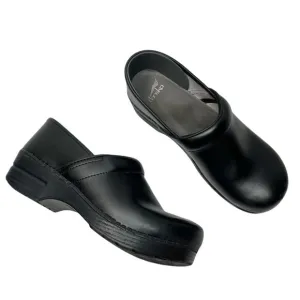 Dansko Womens Black Leather Professional Clogs Slip-On Shoes Womens 41