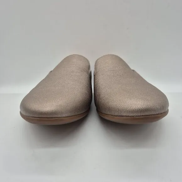 Dansko Women's Mules Shoes Size 38 Lexie Leather Slip-On Gray Metallic (175)