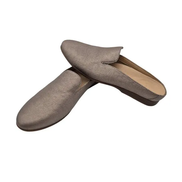 Dansko Women's Mules Shoes Size 38 Lexie Leather Slip-On Gray Metallic (175)