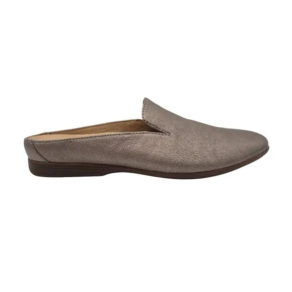 Dansko Women's Mules Shoes Size 38 Lexie Leather Slip-On Gray Metallic (175)