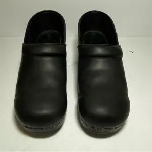 Dansko Women's Profesional Black Leather Comfort Clogs Women's Size 41 US 10.5