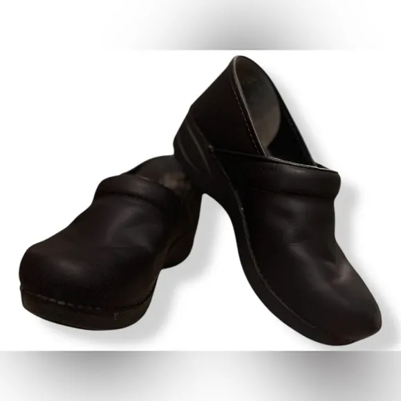 Dansko Women’s XP 2.0 Black Clogs Pull Up Mule Shoes Size 38 Eu 7.5-8 US
