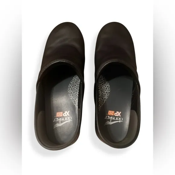 Dansko Women’s XP 2.0 Black Clogs Pull Up Mule Shoes Size 38 Eu 7.5-8 US