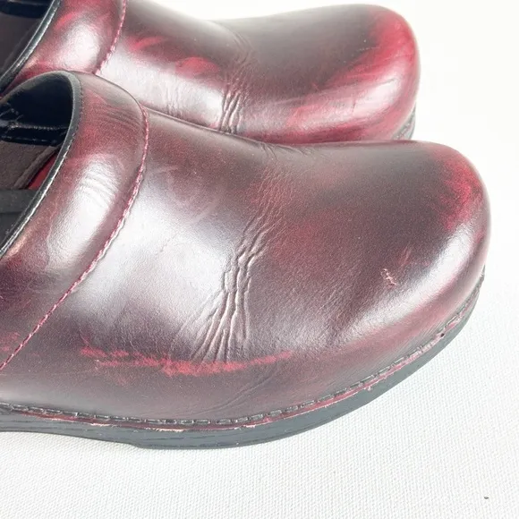 Dansko XP Women’s Burgundy Leather  Comfort Shoes Clogs EU 42/US 11.5-12