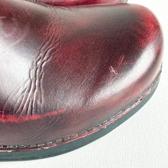 Dansko XP Women’s Burgundy Leather  Comfort Shoes Clogs EU 42/US 11.5-12
