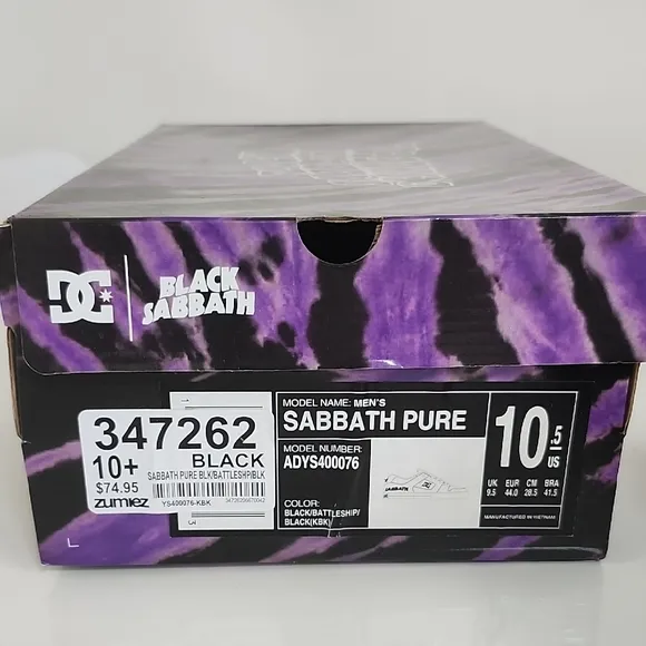 DC Black Sabbath Athletic Shoes