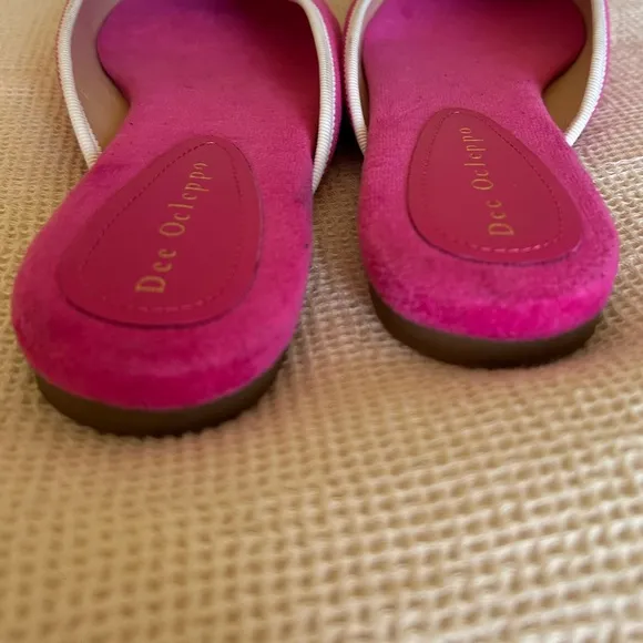Dee Ocleppo Athens terry-cloth mules,  fuchsia pink, size 10, NWOT Display Pair