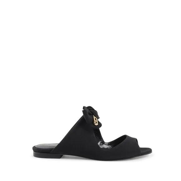 Dee Ocleppo Helen Flat Sandal - Black Women Slip Ons