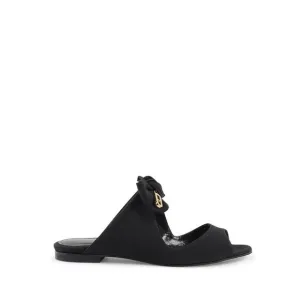 Dee Ocleppo Helen Flat Sandal - Black Women Slip Ons