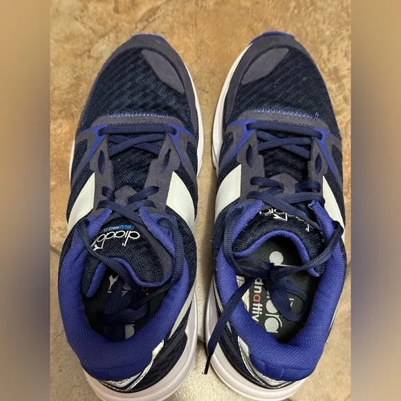 Diadora Mythos‎ Blushield 8 Vortice Running Men Blue Sneakers Athletic Shoes 8.5