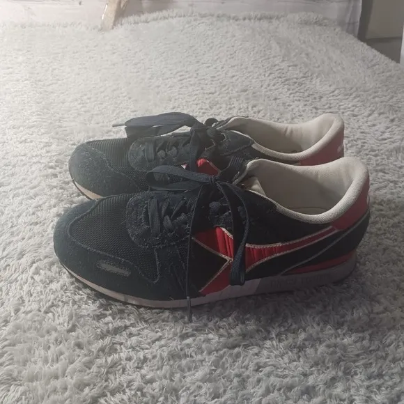 Diadora Titan Ii Blue‎ Denim Sneakers Running Shoes Athletic Casual Mens  9.5