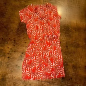 Diane von Furstenberg red Dione Hermera silk 6 dress
