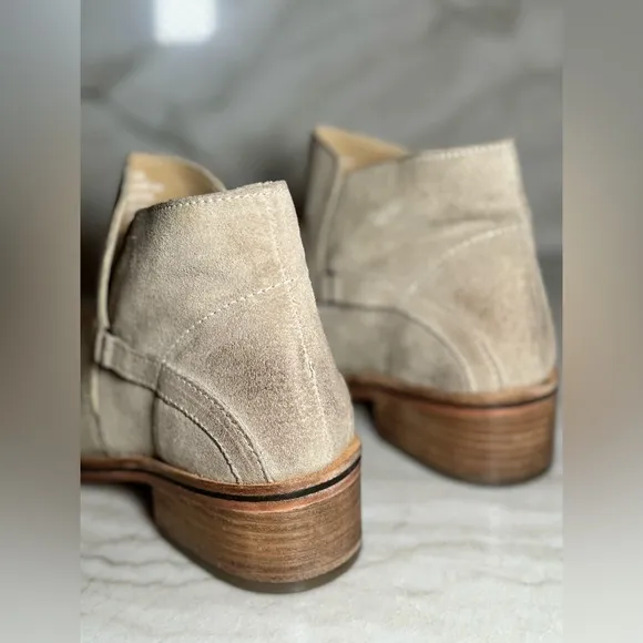 Diba True Caspian Beige Suede Boots New in Box