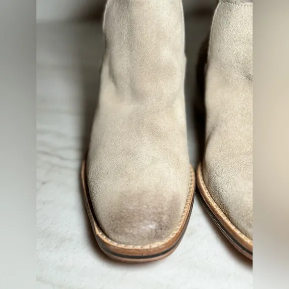 Diba True Caspian Beige Suede Boots New in Box