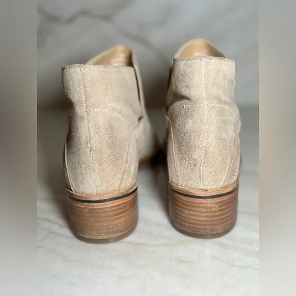 Diba True Caspian Beige Suede Boots New in Box