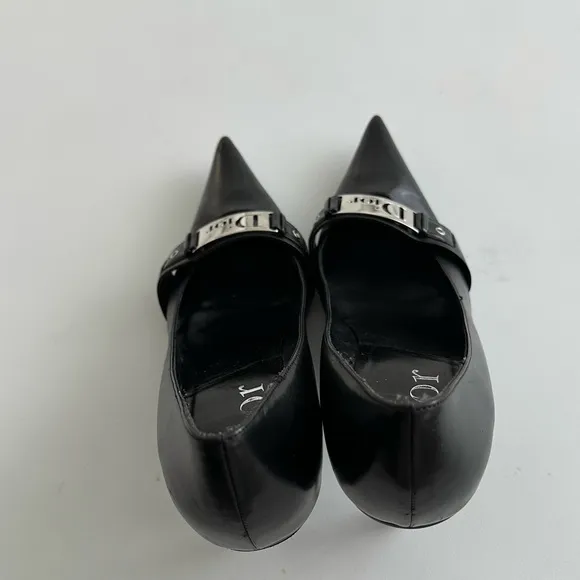 Dior bondage buckle Black kitten heels