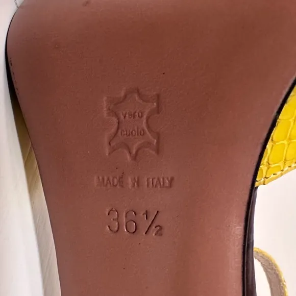 Dior Maryjane High Heels - Brown and Yellow Eu 36.5