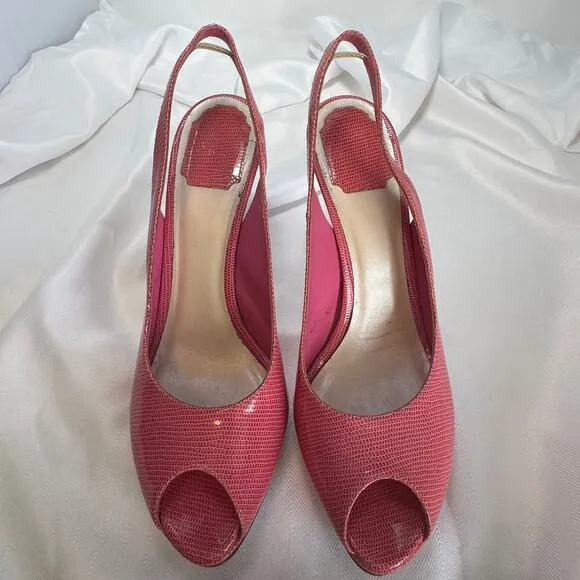 Dior Miss Dior Patent Leather Slingback Pumps in Fuschia Size IT 41 US 11
