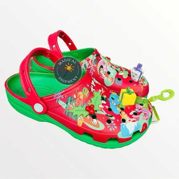 Disney Parks - Mickey &amp; Friends Christmas Holiday Clogs by Crocs | M7/W9