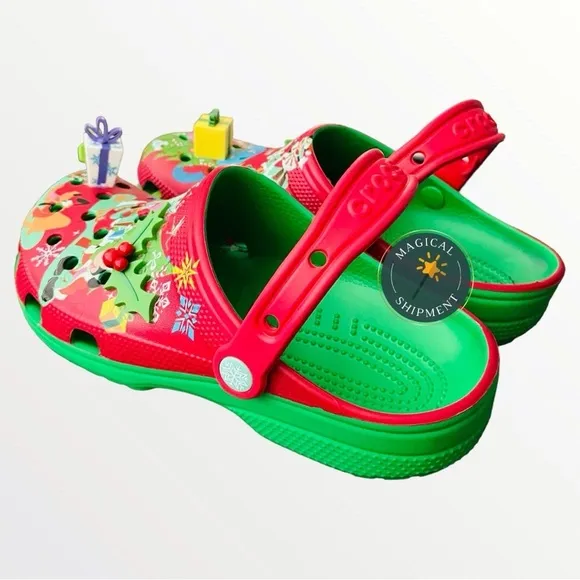 Disney Parks - Mickey &amp; Friends Christmas Holiday Clogs by Crocs | M7/W9