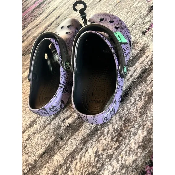 Disney Parks The Haunted Mansion Wallpaper Adult Clogs Crocs Size 4M/6W