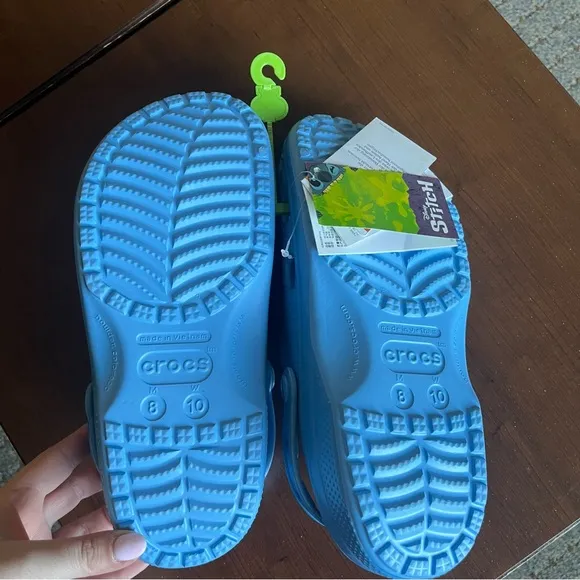 Disney Stitch Classic Clogs NEW with tags Blue Womens 10 Men’s 8 Crocs