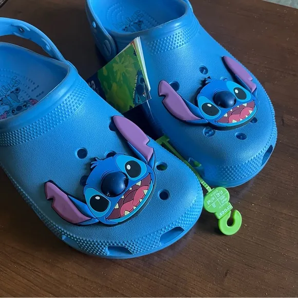 Disney Stitch Classic Clogs NEW with tags Blue Womens 10 Men’s 8 Crocs