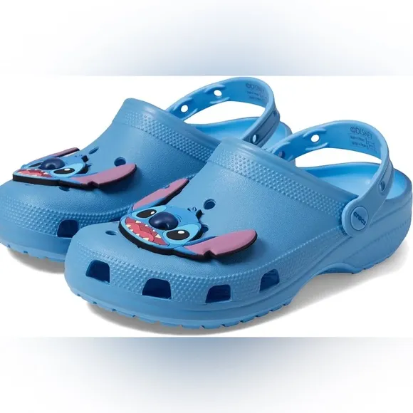 Disney Stitch Classic Clogs NEW with tags Blue Womens 10 Men’s 8 Crocs