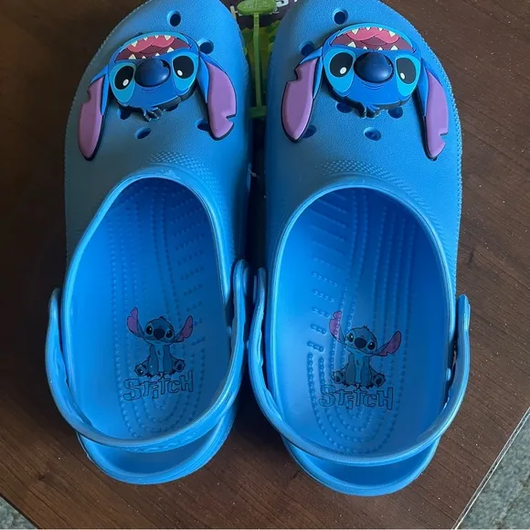 Disney Stitch Classic Clogs NEW with tags Blue Womens 10 Men’s 8 Crocs