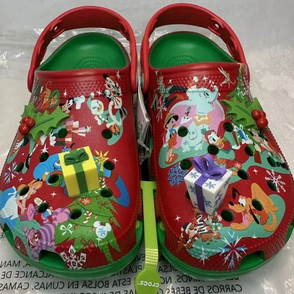 Disney x Crocs Mickey Mouse and Friends Holiday Clogs Woman's 8 limited