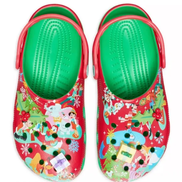 Disney x Crocs Mickey Mouse and Friends Holiday Clogs Woman's 8 limited