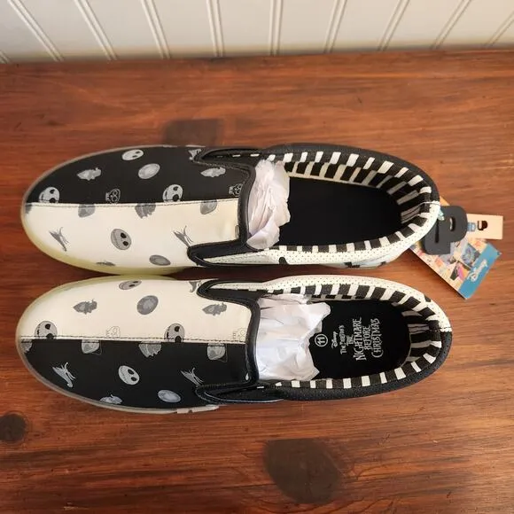 Disney's Nightmare Before Christmas Men's Size 11 Glow in the Dark Shoes New