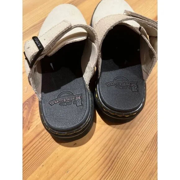 Doc Dr. Martens Carlson Slingback Clogs Mules EU 39 Women's US 8 UK 6 Warm Sand