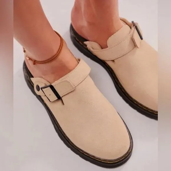 Doc Dr. Martens Carlson Slingback Clogs Mules EU 39 Women's US 8 UK 6 Warm Sand