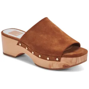 DOLCE VITA Dorado Studded Mule Sandal in Saddle Suede